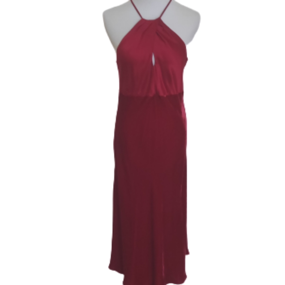 Silk and velvet dress